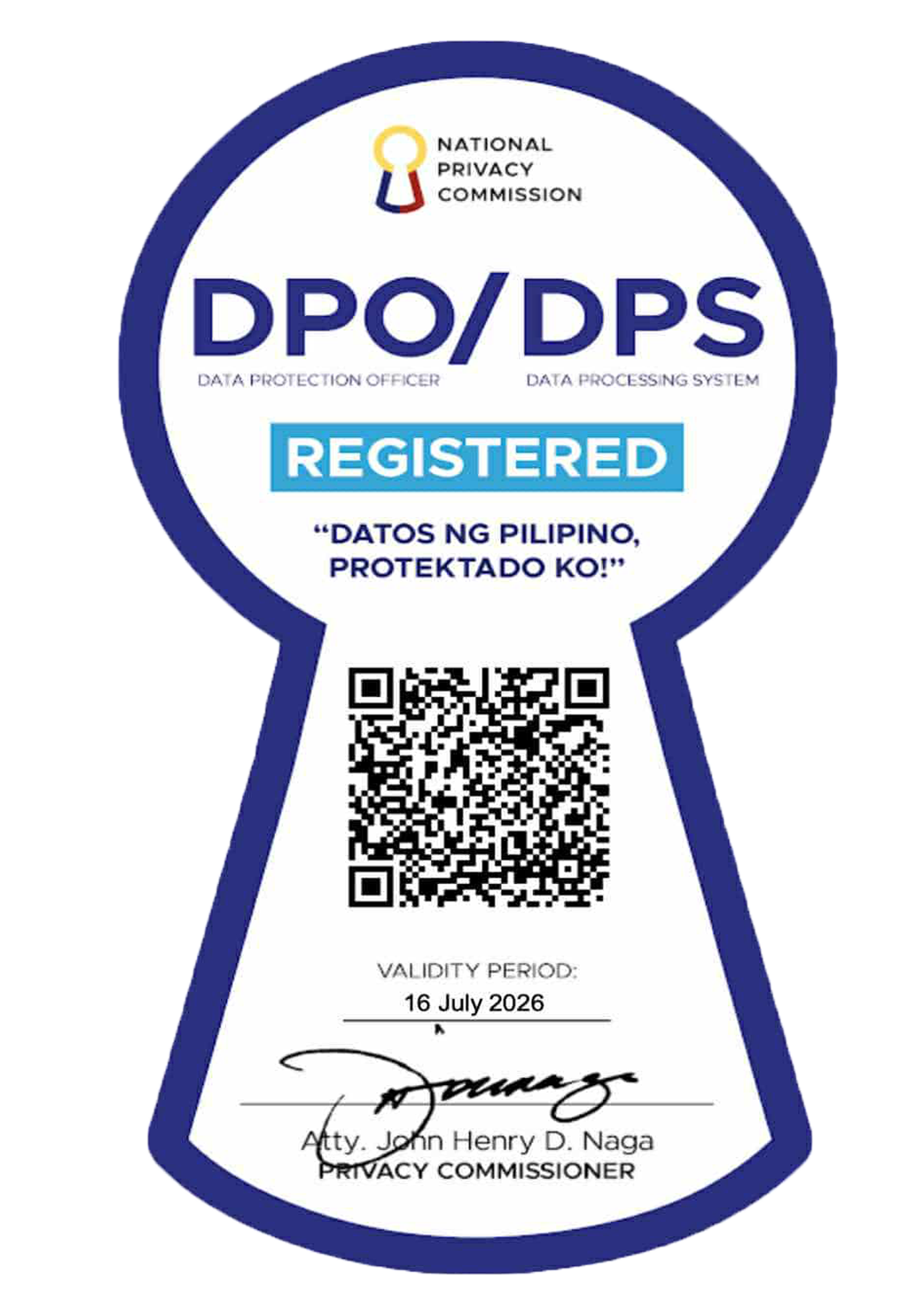 DPO/DPS Registered